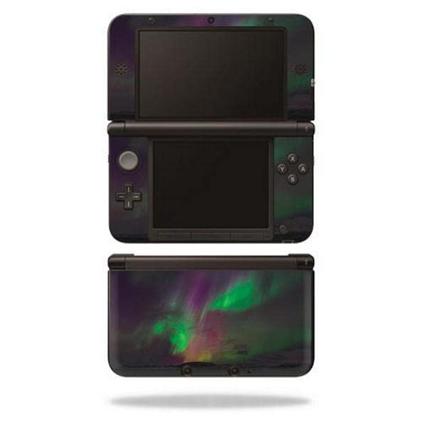MightySkins Carbon Fiber Skin for Nintendo 3DS XL Original (2012-2014) - Aurora Borealis | Protective  Durable Textured Carbon Fiber Finish | Easy to Apply  Remove  and Change Styles | Made in The USA