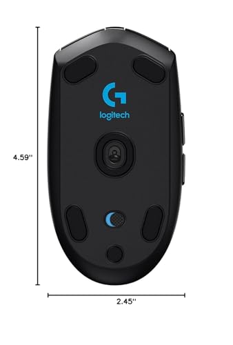 Logitech G305 Wireless Gaming Mouse - Hero 12K Sensor, 12,000 DPI, 6 Buttons, 250h Battery Life, Black
