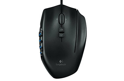Logitech G600 MMO USB Laser Gaming Mouse - Black - Model 910-003879