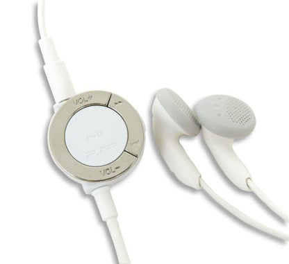 PlayStation PSP Headphones with Remote Control, White, Model 98551, Plastic Material