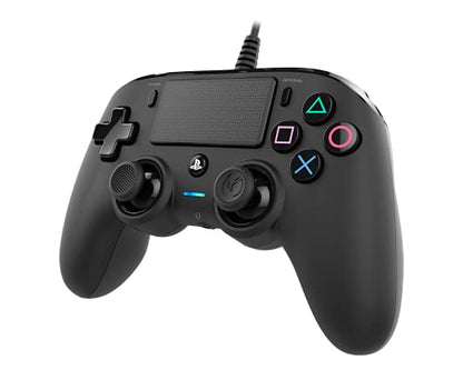 NACON Wired Compact Controller for PS4 - Black, 170mm x 205mm x 65mm, Ergonomic Design