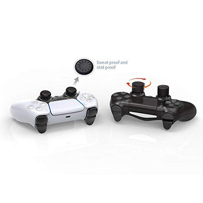 DOBE Thumb Grips Set for PS4/PS5 - 2 Pairs (6pcs) Joystick Caps, Model TY-0817, Enhanced Gaming Control