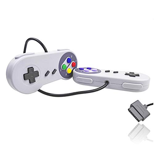 Kinyanco SNES Controller 2-Pack - Gamepad for Original Super Nintendo System
