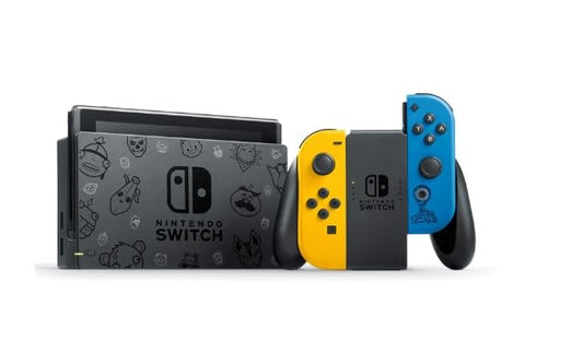 Nintendo Switch Console Only - Blue & Yellow Joy-Con, Model HADSKFAGE, WildCat Fortnite Code Not Included