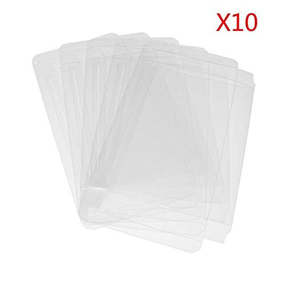 CHILDMORY 10Pcs Clear Protective Display Sleeves for 3DS Game Cartridges