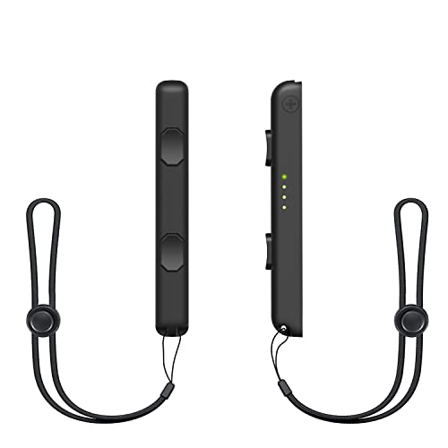 D.Gruoiza Strap Compatible with Switch Joycon Straps  Replacement for Wrist Straps 2 Pack Support Adjustable Tightness (Black)  Black  Small