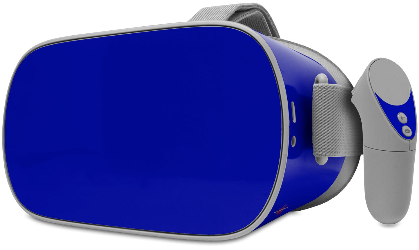Decal Style Skin Wrap Compatible With Oculus Go Headset - Solids Collection Royal Blue (Oculus Not Included)