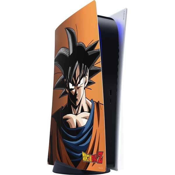 Skinit Decal Gaming Skin Compatible with PS5 Digital Edition Console - Officially Licensed Dragon Ball Z Goku Portrait Design