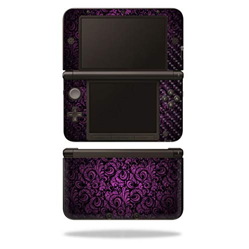 MightySkins Carbon Fiber Skin for Nintendo 3DS XL Original (2012-2014) - Purple Style | Protective  Durable Textured Carbon Fiber Finish | Easy to Apply  Remove  and Change Styles | Made in The USA