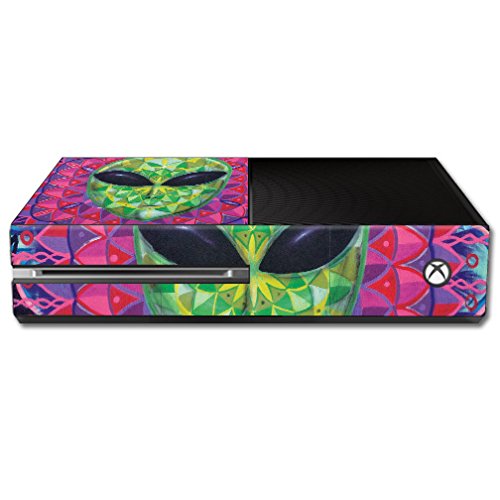 MightySkins Skin Compatible with Microsoft Xbox One - Geometric Alien | Protective, Durable, and Unique Vinyl Decal wrap Cover |