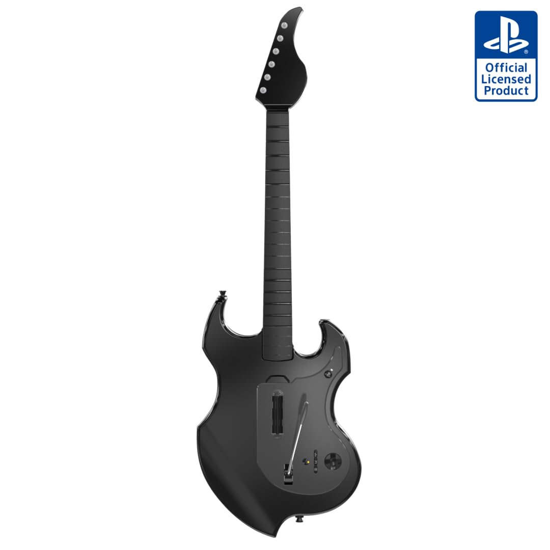 PDP RIFFMASTER Wireless Guitar Controller for PlayStation 5 and PlayStation 4, PS5/PS4, Rock Band 4, Fortnite Festival, Audio Ja