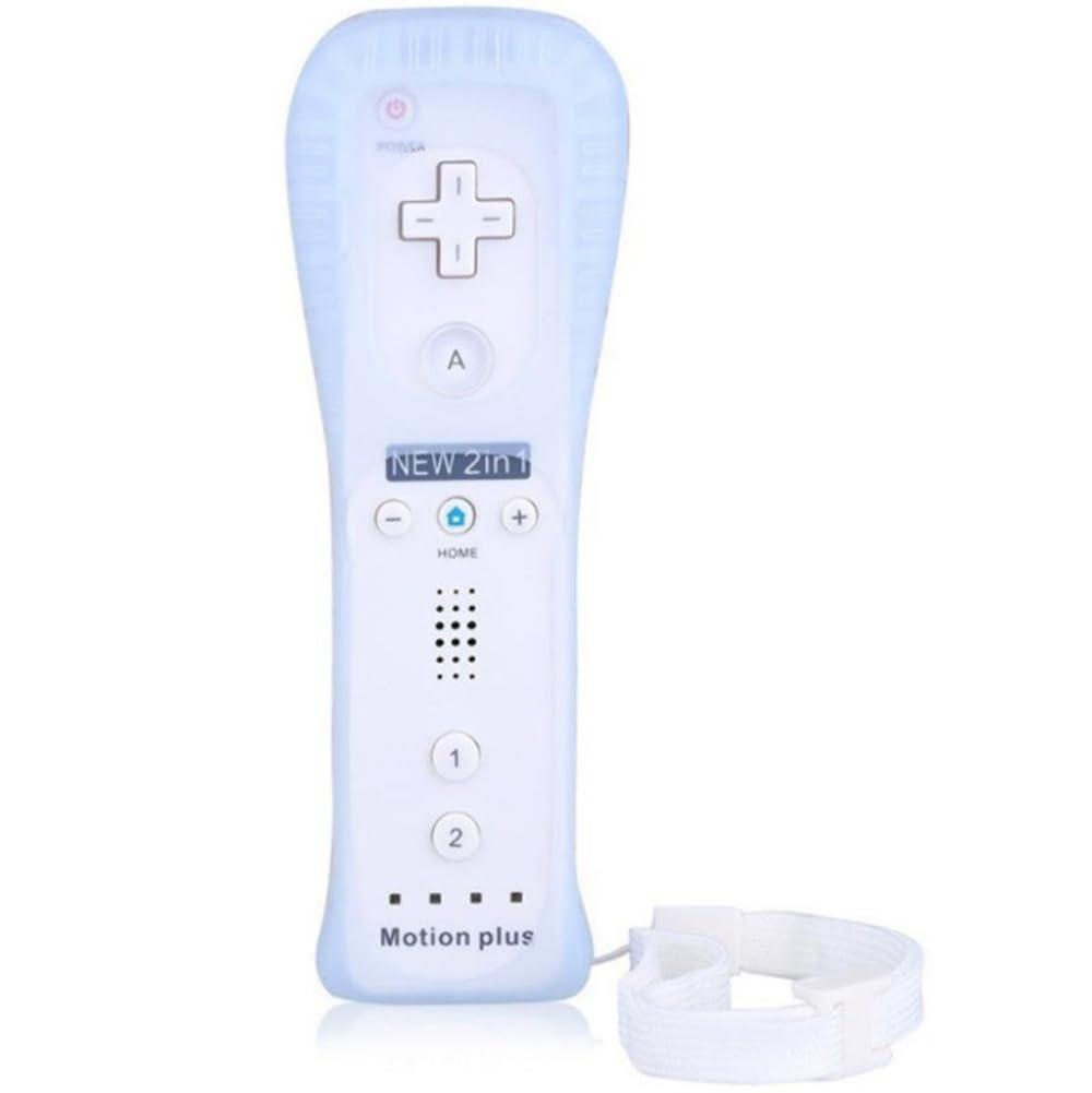 ChamZA Wireless Remote Controller Gamepad for Wii/Wii U - Motion Plus, White