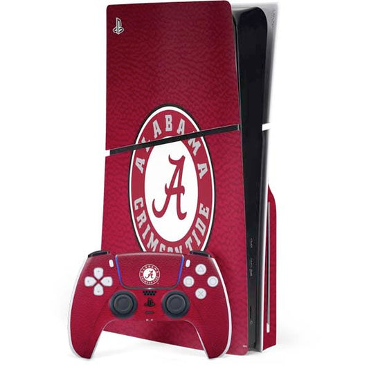 Skinit Decal Gaming Skin Compatible with PS5 Slim Disk Bundle - Officially Licensed University of Alabama University Seal Design