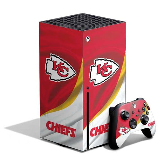 Skinit Decal Gaming Skin Compatible with Xbox Series X Bundle - Officially Licensed NFL Kansas City leaders Design