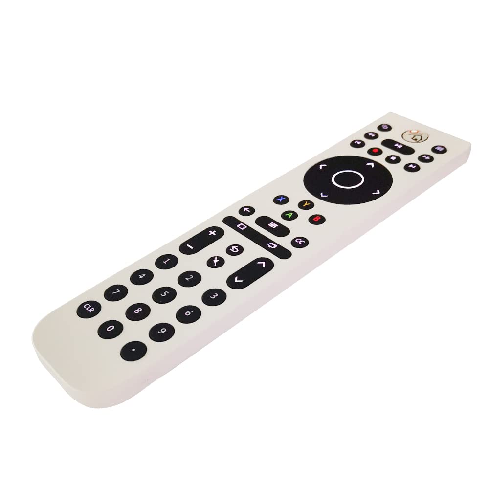 UBay Xbox One Media Remote - Multipurpose Gaming Remote for Blu-Ray & Streaming, Backlit Buttons, White/Black