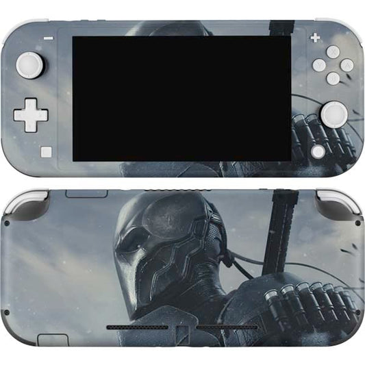 Skinit Decal Gaming Skin Compatible with Nintendo Switch Lite - Officially Licensed DC Comics Arkham Origins Deathstroke Design