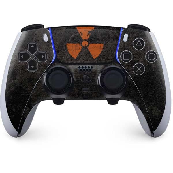 Skinit Decal Gaming Skin Compatible with PS5 DualSense Edge Pro Controller - Radioactivity Black Design