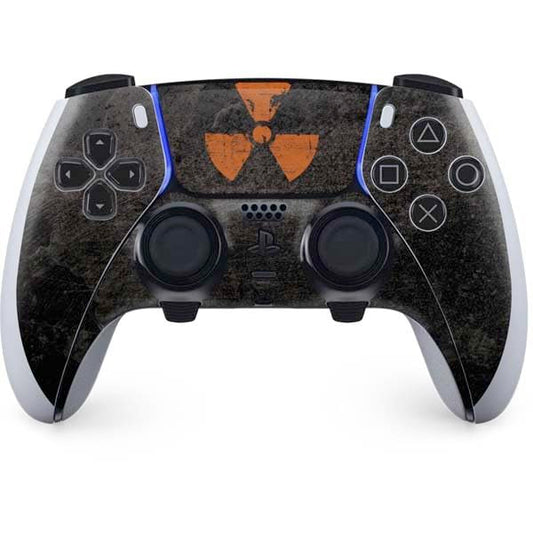 Skinit Decal Gaming Skin Compatible with PS5 DualSense Edge Pro Controller - Radioactivity Black Design