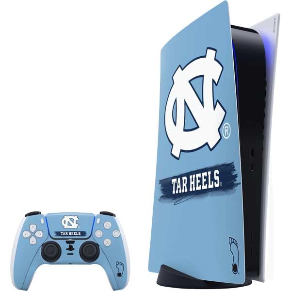 Skinit Decal Gaming Skin Compatible with PS5 Bundle - Officially Licensed University of North Carolina UNC Tar Heels Design