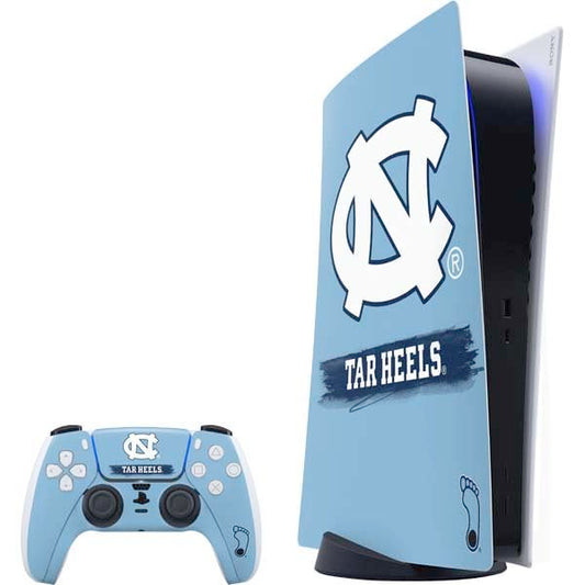 Skinit Decal Gaming Skin Compatible with PS5 Bundle - Officially Licensed University of North Carolina UNC Tar Heels Design
