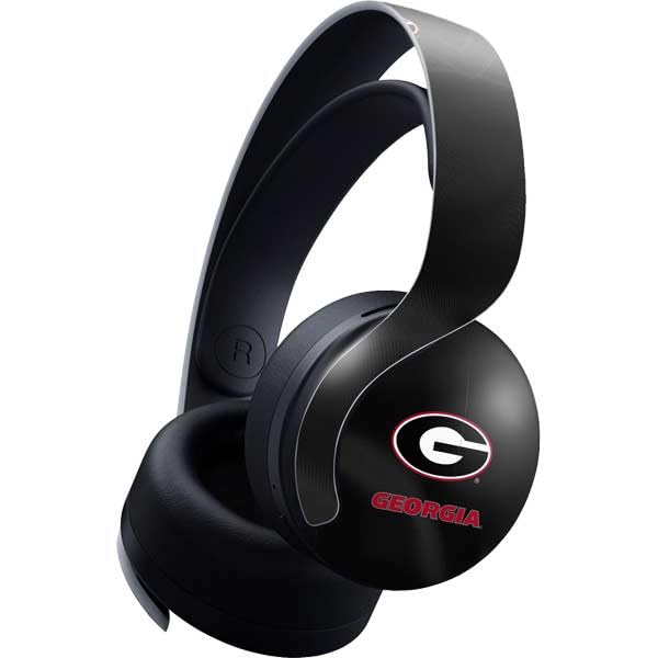 Skinit Decal Gaming Skin Compatible with Pulse 3D Wireless Headset for PS5 - Officially Licensed University of Georgia Black Jersey Design