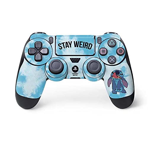 Skinit Decal Gaming Skin Compatible with PS4 Controller - Officially Licensed character-themed Lilo and Stitch Stay Weird Design