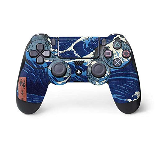 Skinit Decal Gaming Skin Compatible with PS4 Controller - Officially Licensed View of The Naruto whirlpools at Awa by Hiroshige Design