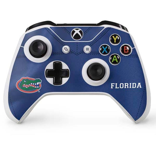 Skinit Decal Gaming Skin Compatible with Xbox One S Controller - Officially Licensed University of Florida Blue Jersey Design