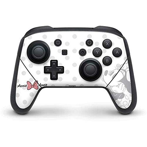 Skinit Decal Gaming Skin Compatible with Nintendo Switch Pro Controller - Officially Licensed Disney Minnie Mouse Daydream Design