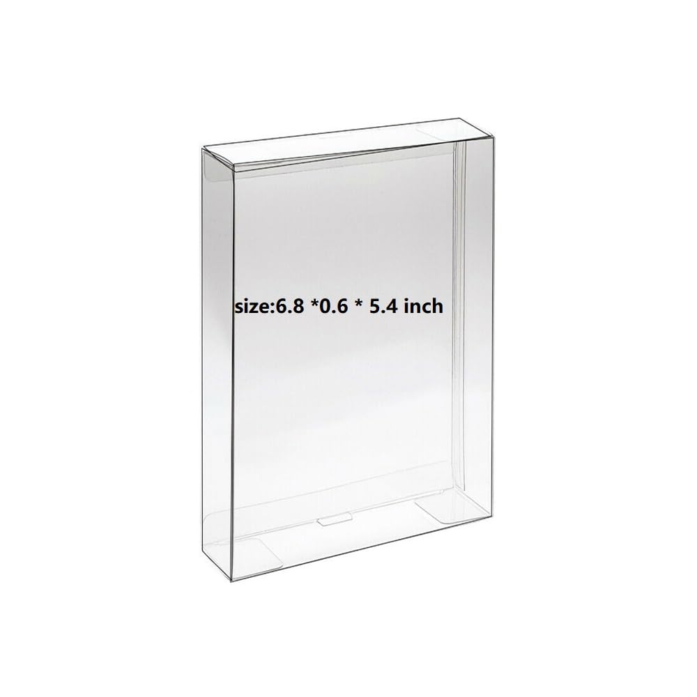 WICAREYO 10Pcs Clear Games refill unit Box Case Sleeve CIB Protector compatible for PS3 PS4 Xbox One Games