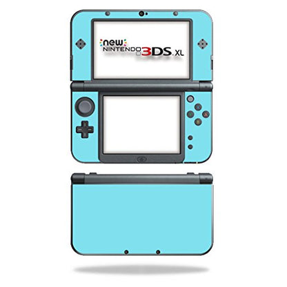 MIGHTY SKINS Vinyl Skin for Nintendo New 3DS XL - Solid Baby Blue, Durable, Easy Apply/Remove, Made in USA