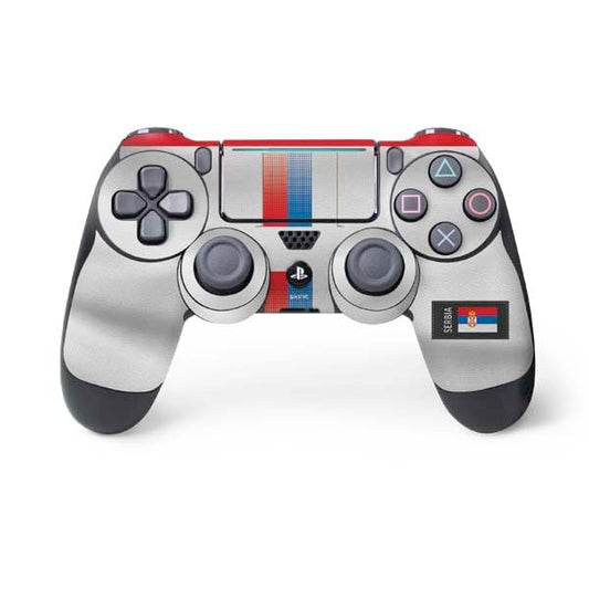 Skinit Decal Gaming Skin Compatible with PS4 Pro/Slim Controller - Serbia Soccer Flag Design