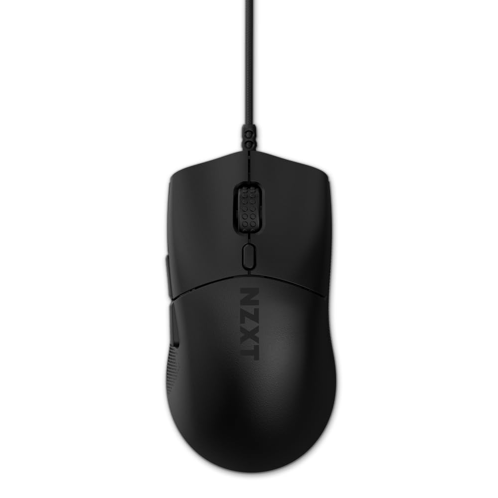 NZXT Lift 2 Symmetrical Wired Gaming Mouse, 58g, 8K Polling Rate, 26K DPI, Optical Switches, Black, Model MS-001NB-03