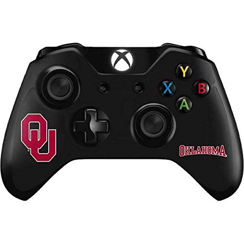 Skinit Decal Gaming Skin Compatible with Xbox One Controller - Officially Licensed University of Oklahoma Sooners Black Design