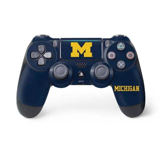 Skinit Decal Gaming Skin Compatible with PS4 Pro/Slim Controller - Officially Licensed University of Michigan M Logo Design