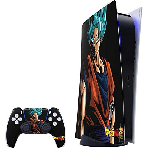 Skinit Decal Gaming Skin Compatible with PS5 Digital Edition Bundle - Officially Licensed Dragon Ball Super Goku Design