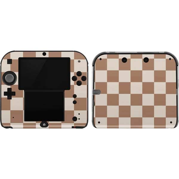 Skinit Decal Gaming Skin Compatible with 2DS - Originally Designed Neutral Checkered Design