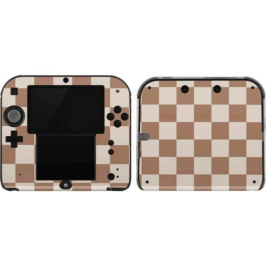 Skinit Decal Gaming Skin Compatible with 2DS - Originally Designed Neutral Checkered Design