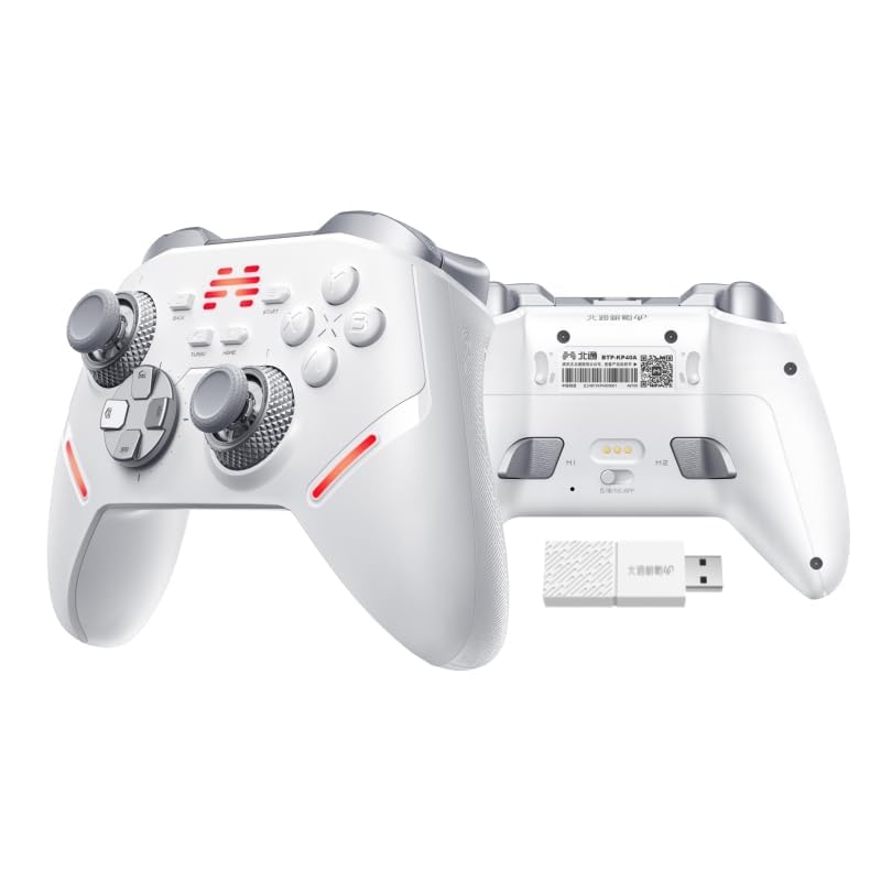 BEITONG KP40 Wireless Controller Ajustable TMR Joystick  Dual TMR Triggers  Optical Buttons for PC  Switch/Switch 2  Android  Steam  Bluetooth Gamepad with 1000Hz Polling Rate  6 Axis  Turbo Control