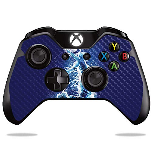 MightySkins Carbon Fiber Skin for Microsoft Xbox One or S Controller - Jump to The Moon | Protective  Durable Textured Carbon Fiber Finish | Easy to Apply  Remove  and Change Styles | Made in The USA