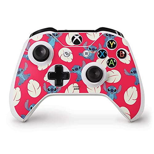 Skinit Decal Gaming Skin Compatible with Xbox One S Controller - Officially Licensed Disney Lilo and Stitch Character Pattern Design
