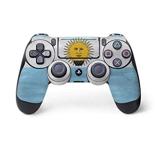 Skinit Decal Gaming Skin Compatible with PS4 Pro/Slim Controller - Argentina Flag Distressed Design