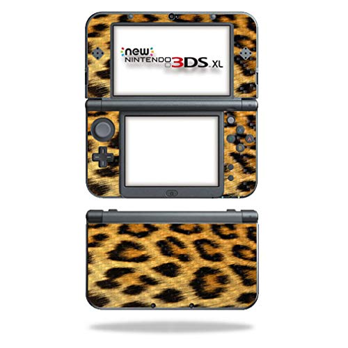 MightySkins Carbon Fiber Skin for Nintendo New 3DS XL (2015) - Cheetah | Protective  Durable Textured Carbon Fiber Finish | Easy to Apply  Remove  and Change Styles | Made in The USA