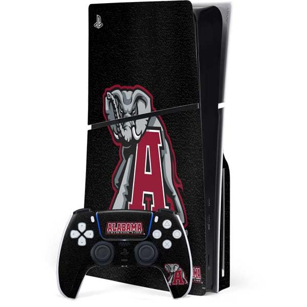 Skinit Decal Gaming Skin Compatible with PS5 Slim Disk Bundle - Officially Licensed University of Alabama Mascot Design