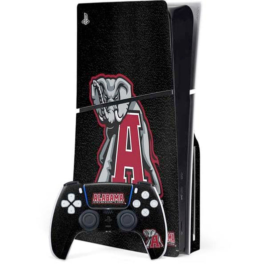Skinit Decal Gaming Skin Compatible with PS5 Slim Disk Bundle - Officially Licensed University of Alabama Mascot Design