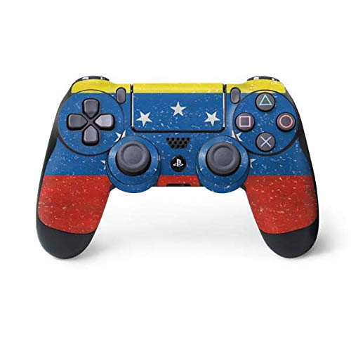 Skinit Decal Gaming Skin Compatible with PS4 Controller - Venezuela Flag Distressed Design