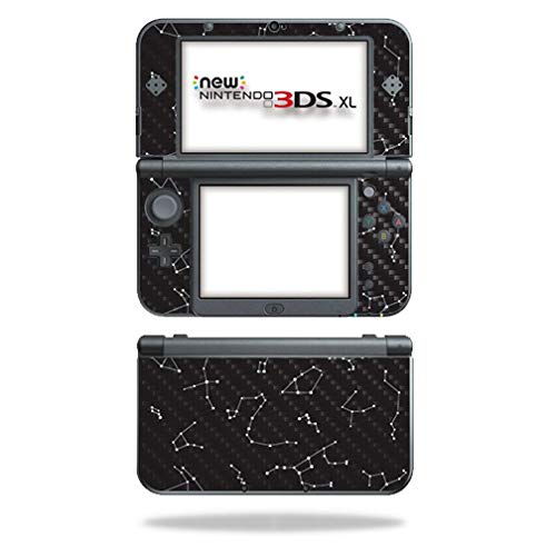 MightySkins Carbon Fiber Skin for Nintendo New 3DS XL (2015) - Constellations | Protective  Durable Textured Carbon Fiber Finish | Easy to Apply  Remove  and Change Styles | Made in The USA