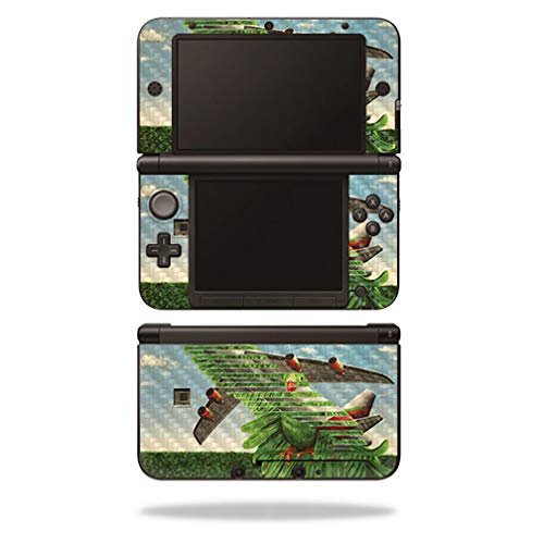 MightySkins Carbon Fiber Skin for Nintendo 3DS XL Original (2012-2014) - Air Force Bird | Protective  Durable Textured Carbon Fiber Finish | Easy to Apply  Remove  and Change Styles | Made in The USA