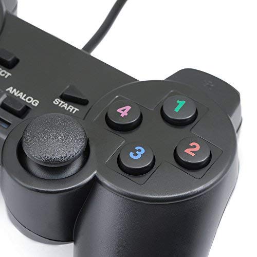 QUMOX Wired USB Gamepad Controller L220U for PC & Laptop - Black Joystick