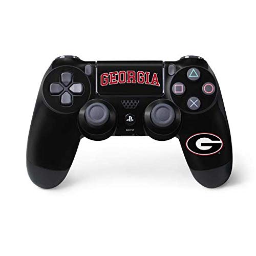 Skinit Decal Gaming Skin Compatible with PS4 Controller - Officially Licensed University of Georgia Collegiate Text Design